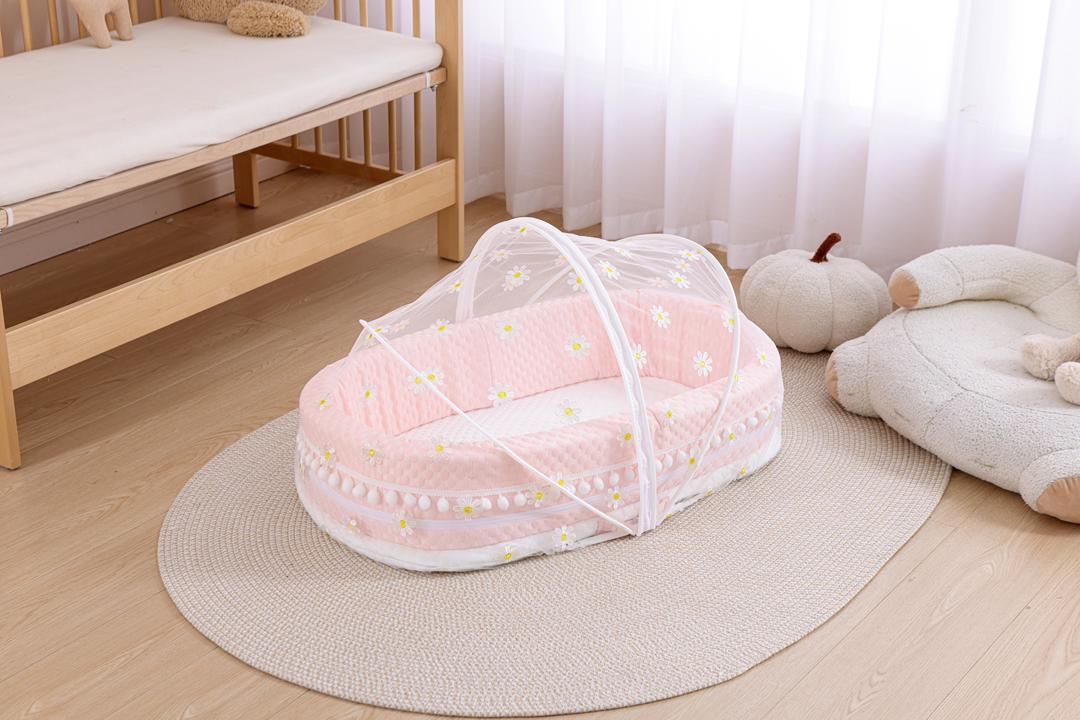 Lit Bébé Premium avec Moustiquaire Intégrée – Confort & Sécurité Haut de Gamme