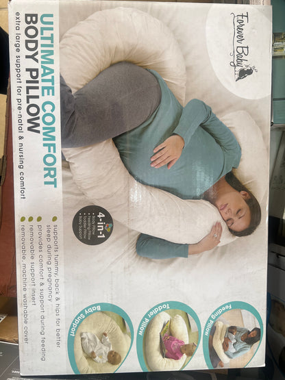 Oreiller de Maternité 4 en 1 – Confort Ultime pour Maman et Bébé